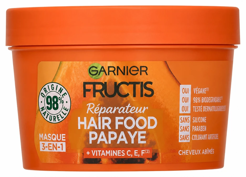 Garnier Fructis masque hair food