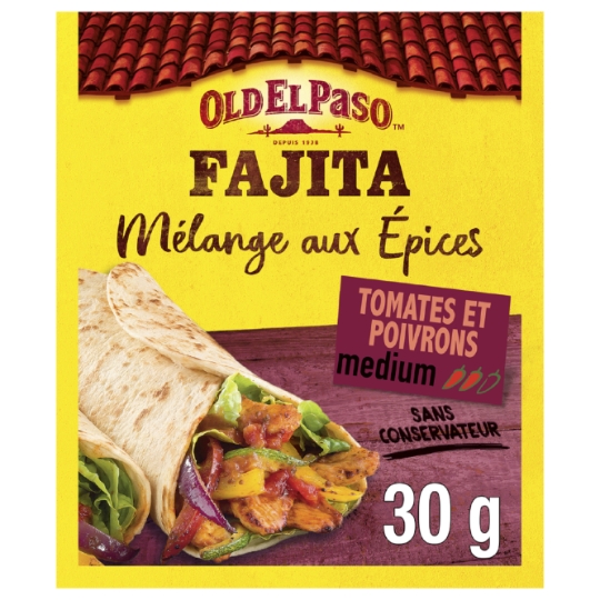 Mélange aus Epices pour Fajita Médium Tomates et Poivrons OLD EL PASO
