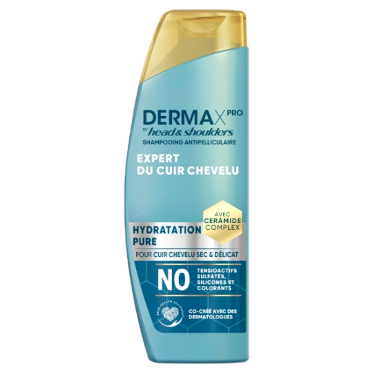 Shampoing Antipelliculaire Hydration Pure pour Cuir Chevelu Sec et Délicat Derma Xpro HEAD & SHOULDERS