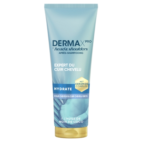 Après-Shampoing Antipelliculaire Hydratant pour Cheveux secs Huile de noix de coco Derma X Pro HEAD & SHOULDERS