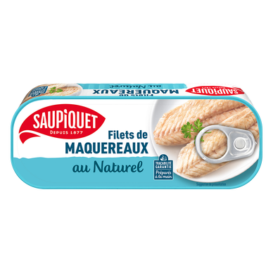 Filets de maquereaux au naturel  SAUPIQUET - 95g