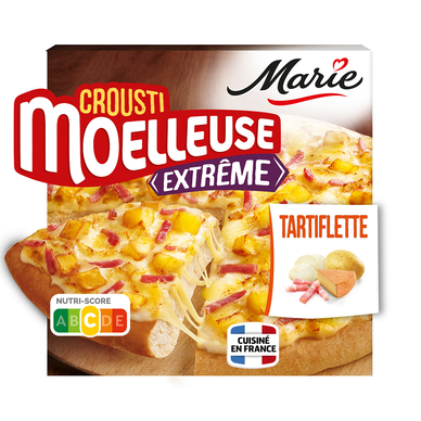Pizza Crousti Moelleuse Tartiflette Lardons Fromage MARIE 550g