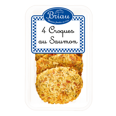 croque au saumon, transformé en France, barquette x4, 400g