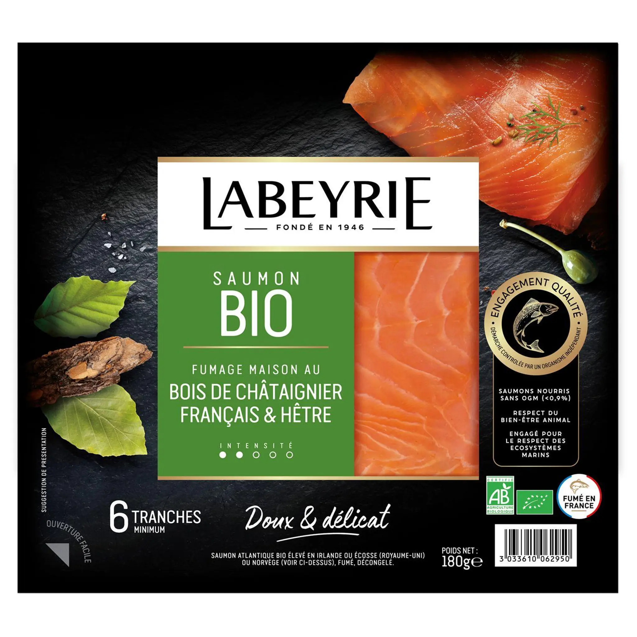 LABEYRIE Saumon fumé bio