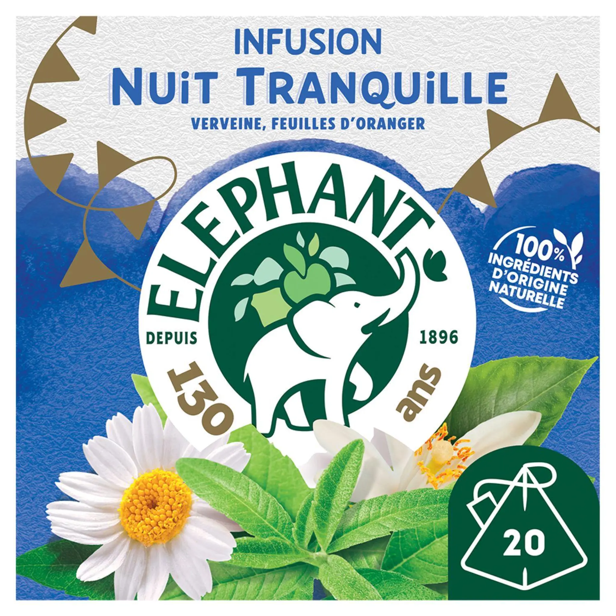 ELEPHANT Infusion à la verveine Nuit tranquille