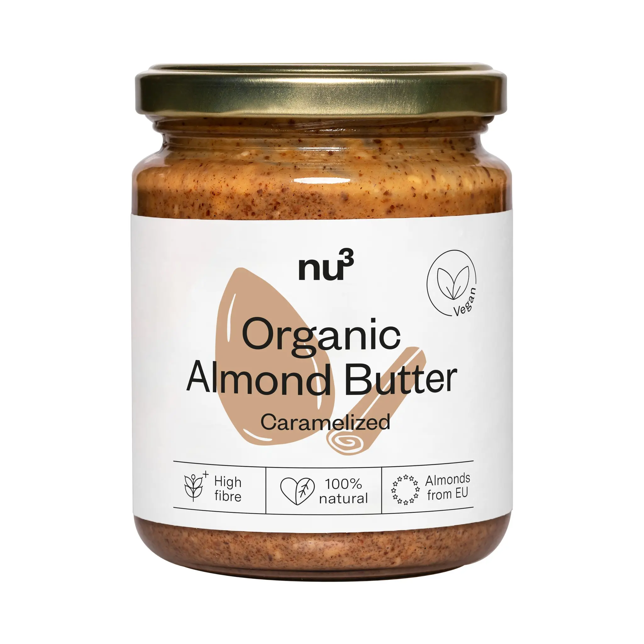 NU3 Beurre d'amande caramélisé vegan bio