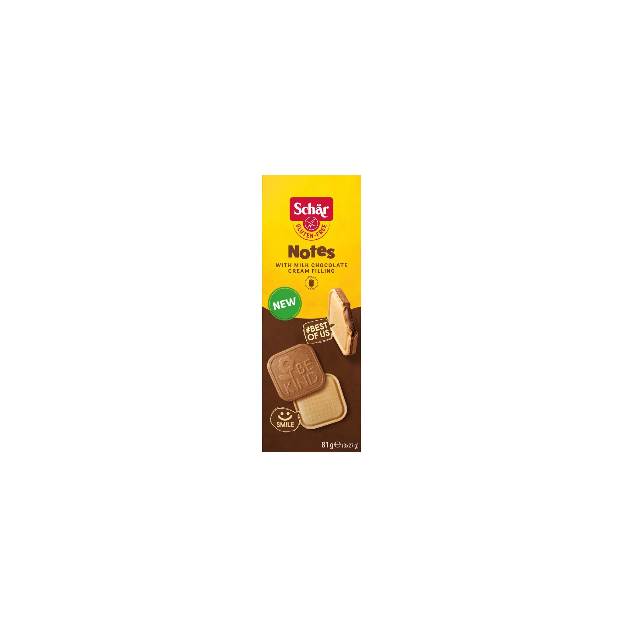 SCHAR Biscuits notes au chocolat au lait sans gluten