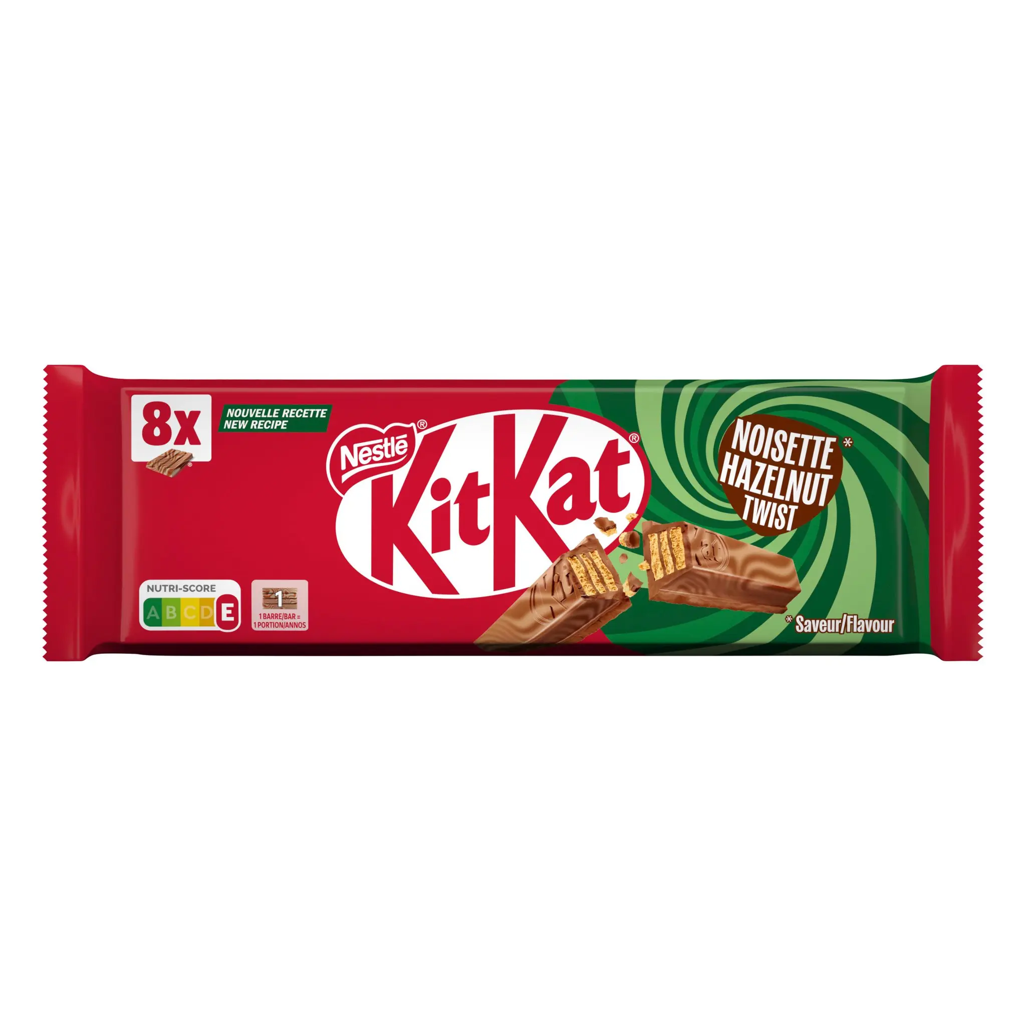 KIT KAT Gaufrette croustillante enrobée de chocolat au lait saveur noisette
