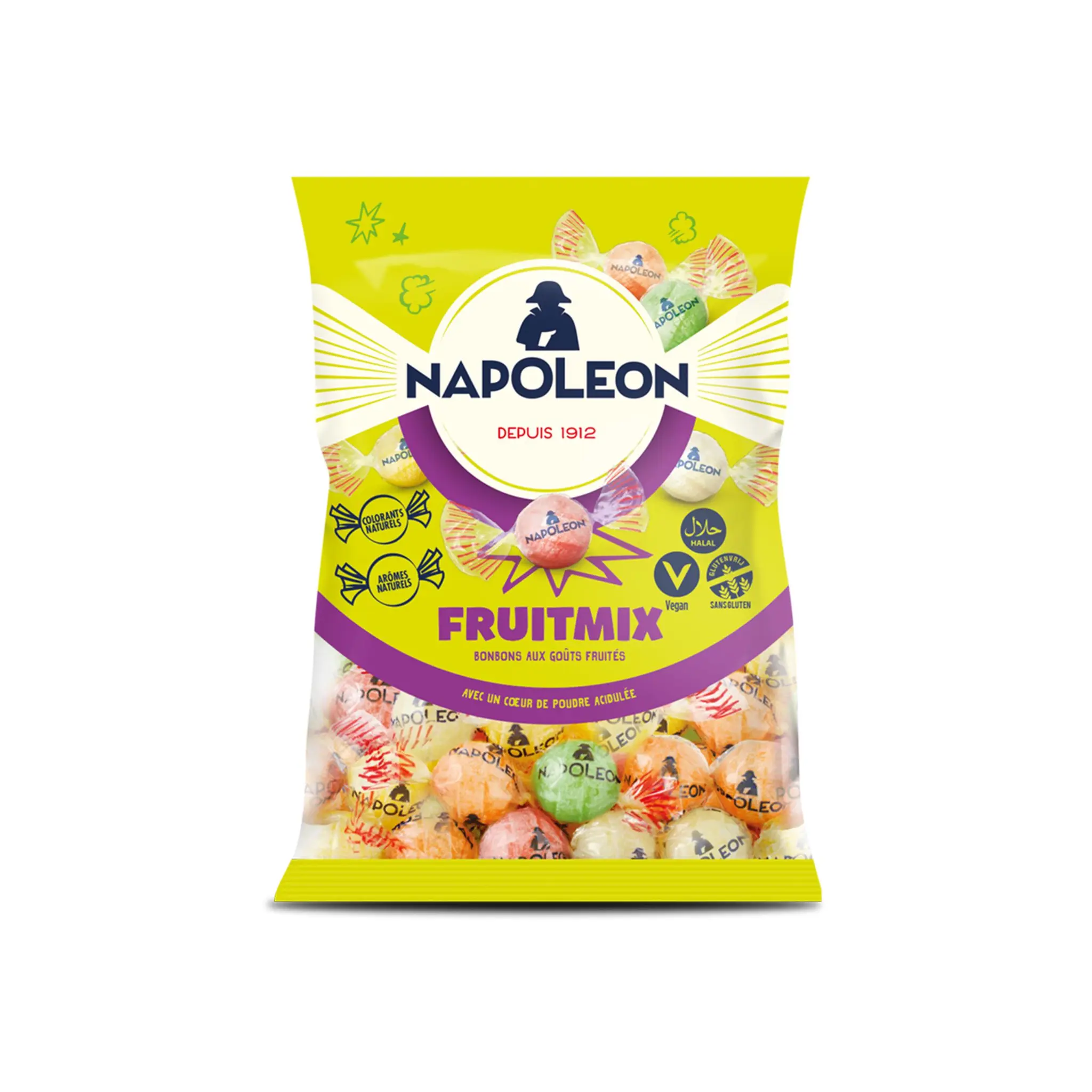 FIZZY Bonbons acidulés Napoleon saveur fruits