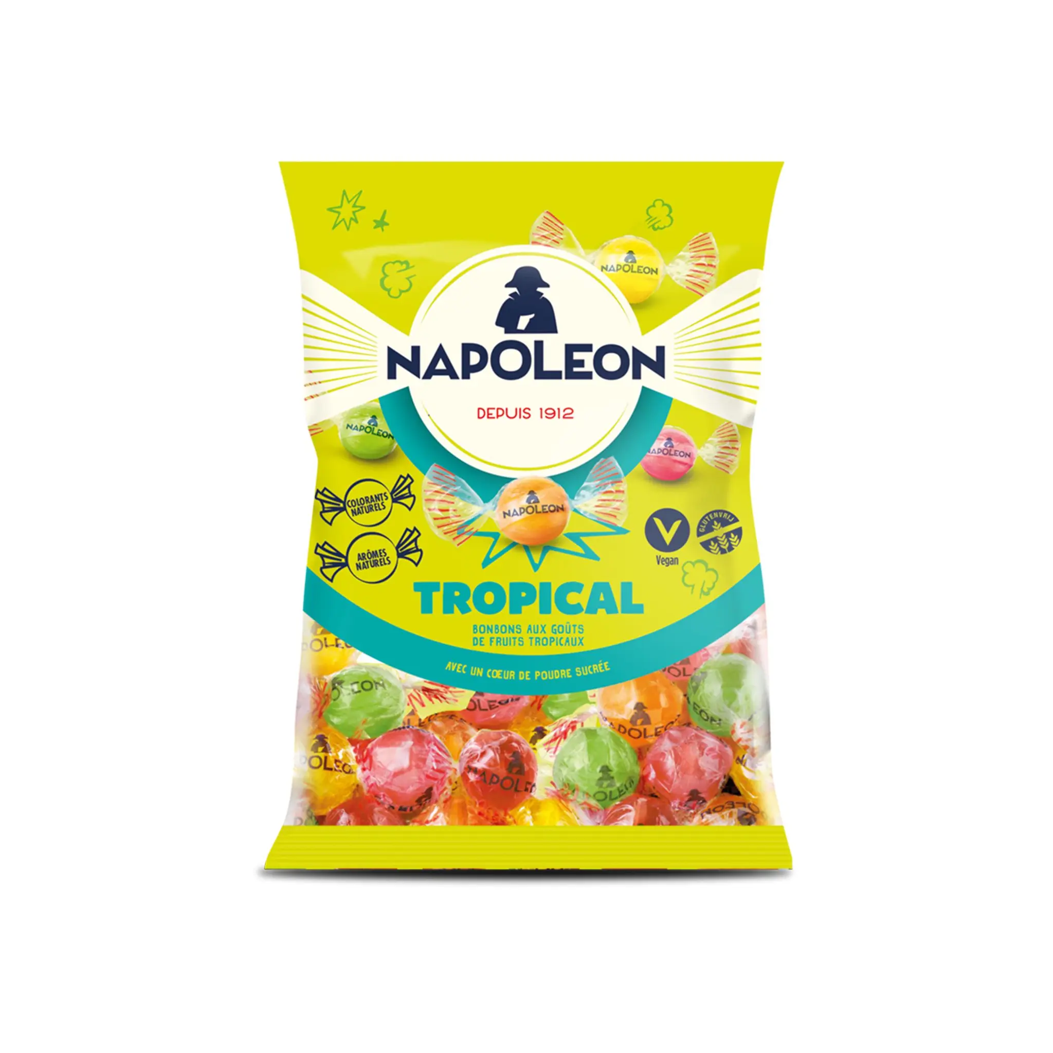 FIZZY Bonbons Napoleon aux goûts de fruits tropicaux