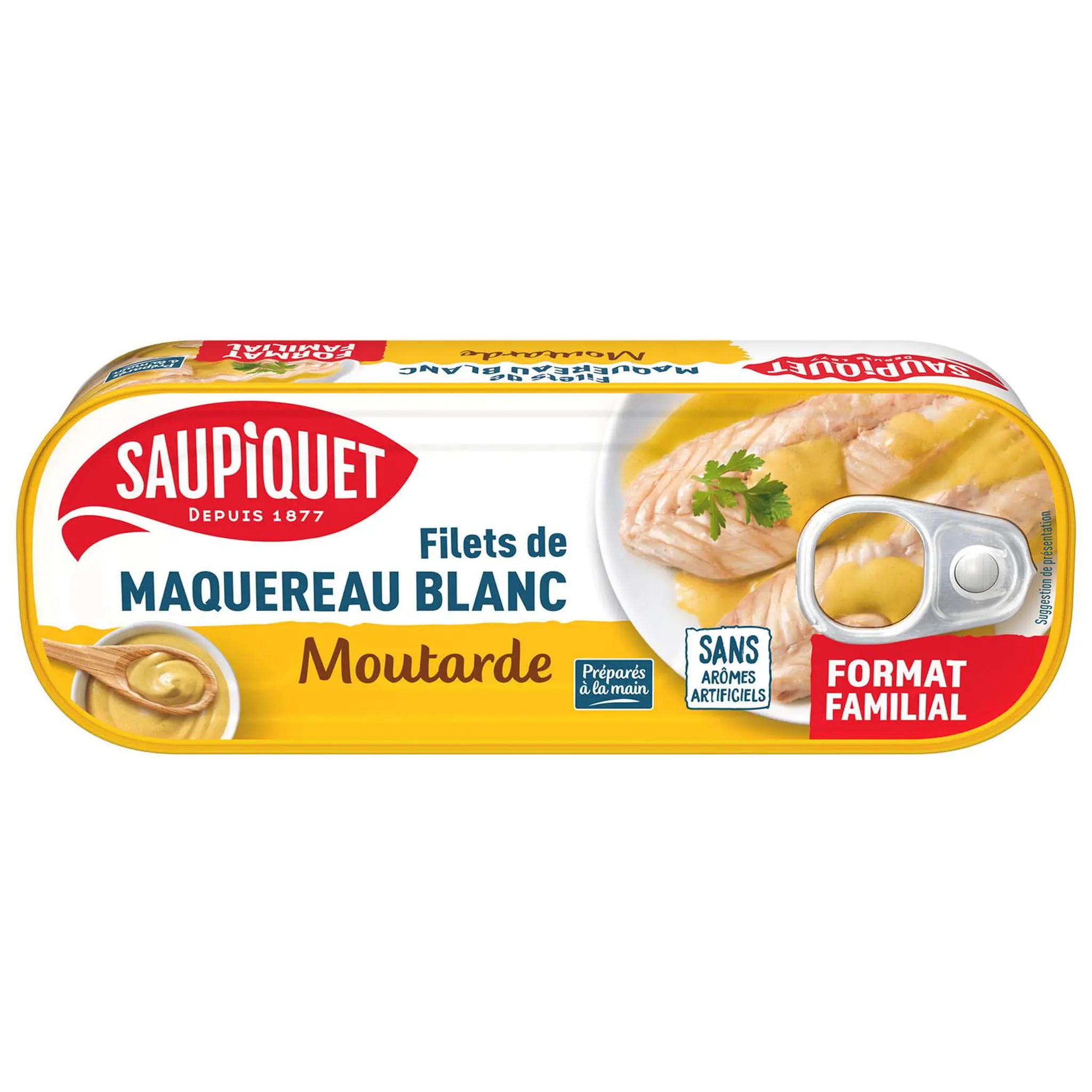 SAUPIQUET Filets de maquereaux blancs à la moutarde