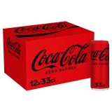 COCA-COLA Boisson gazeuse aux extraits végétaux zéro boîtes slim