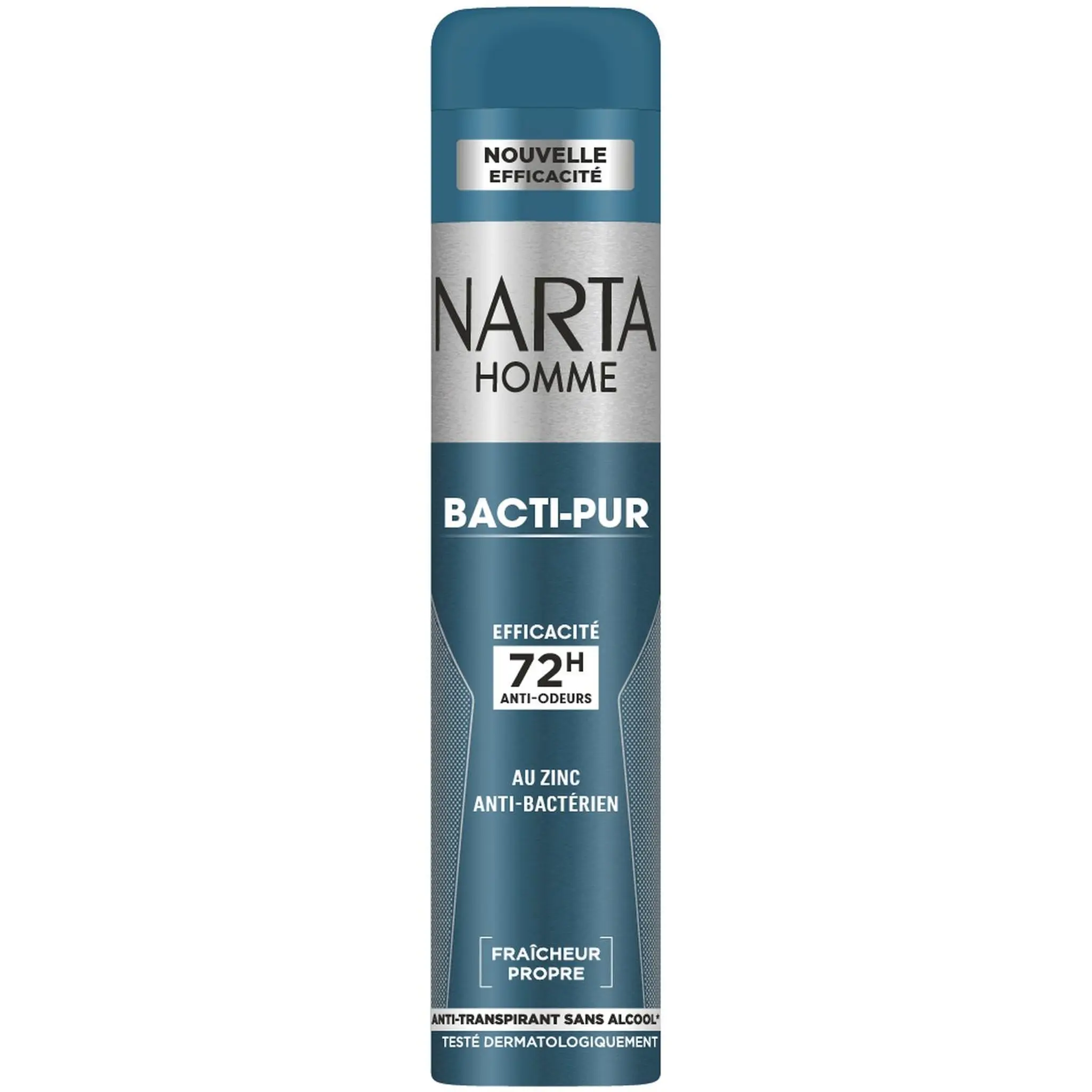 NARTA Homme Bacti-Pur Déodorant spray 72H fraicheur propre