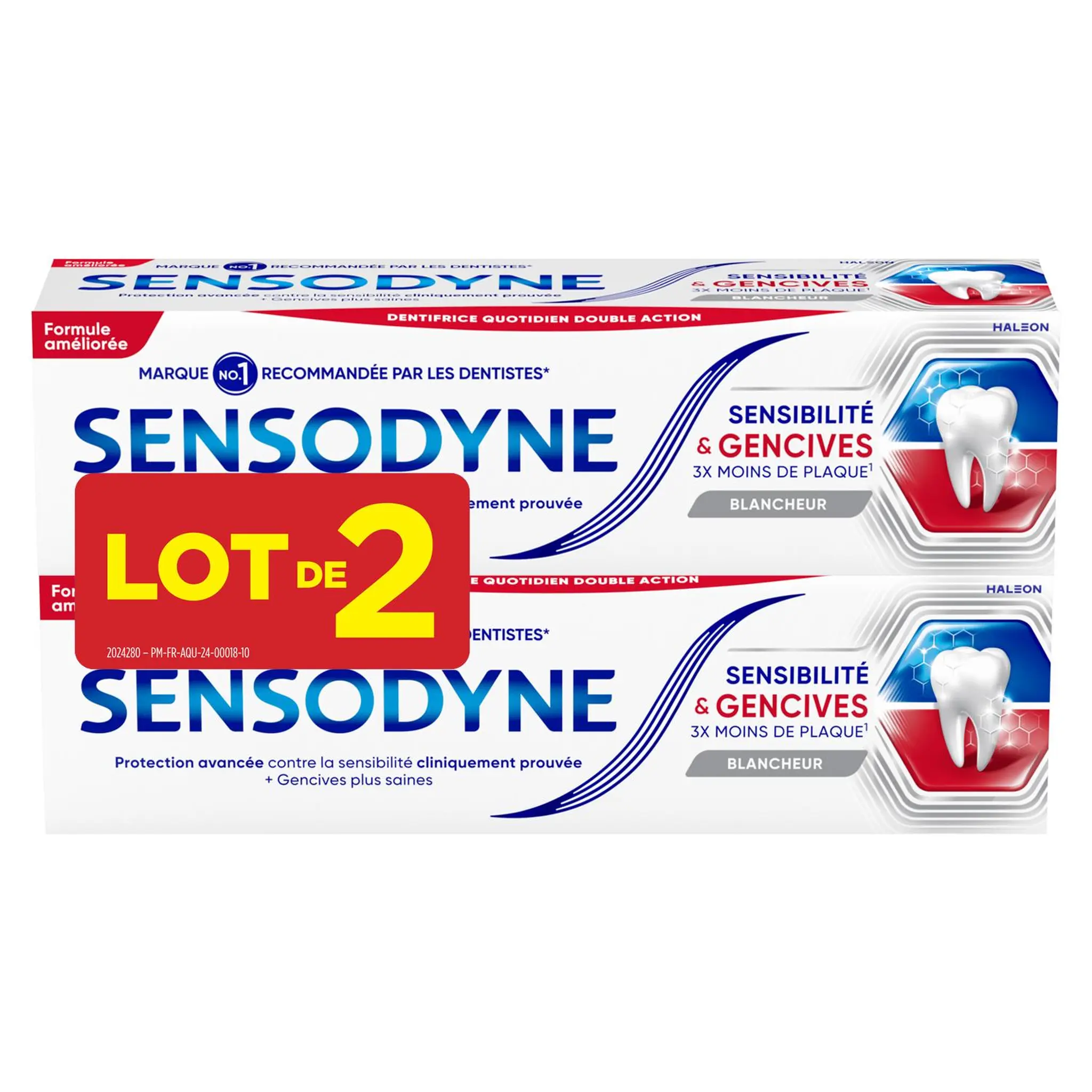 SENSODYNE Dentifrice sensibilité et gencives blancheur