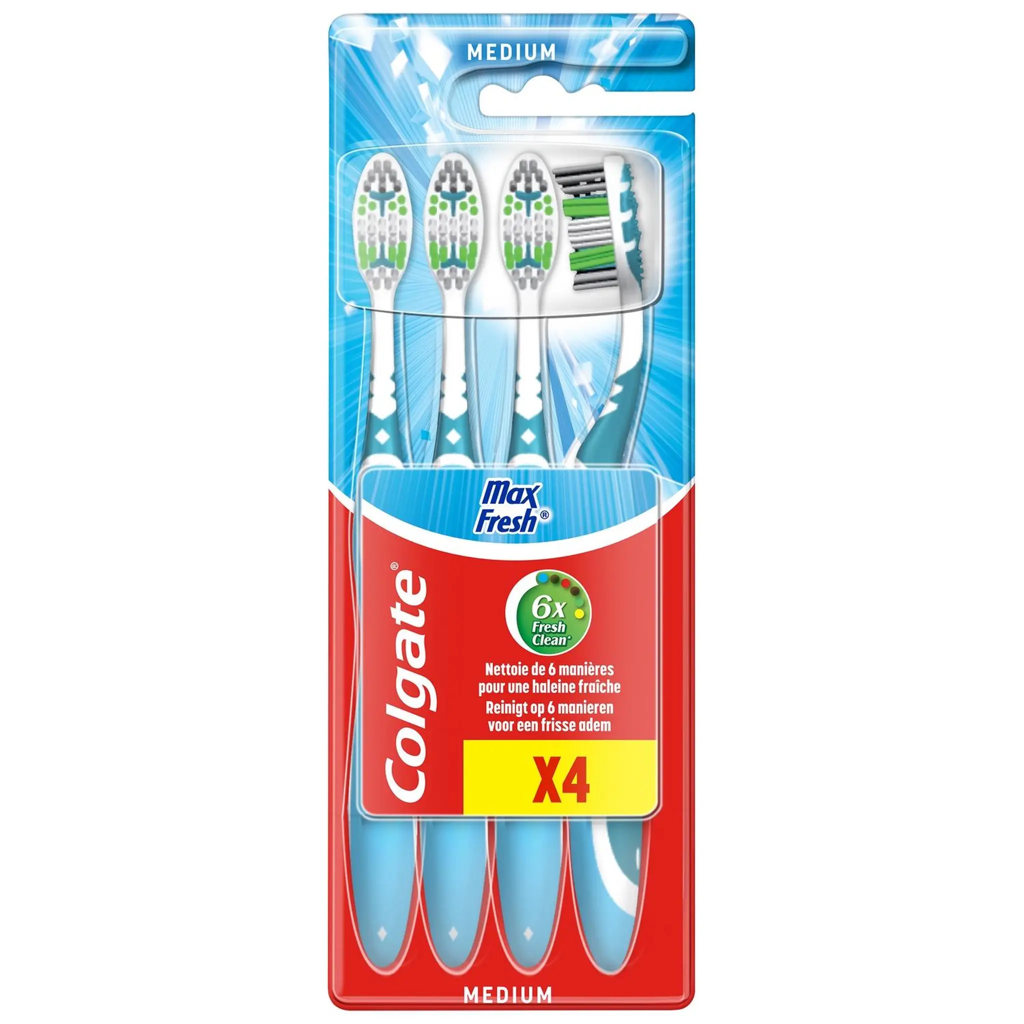 COLGATE Max fresh Brosses à dents medium