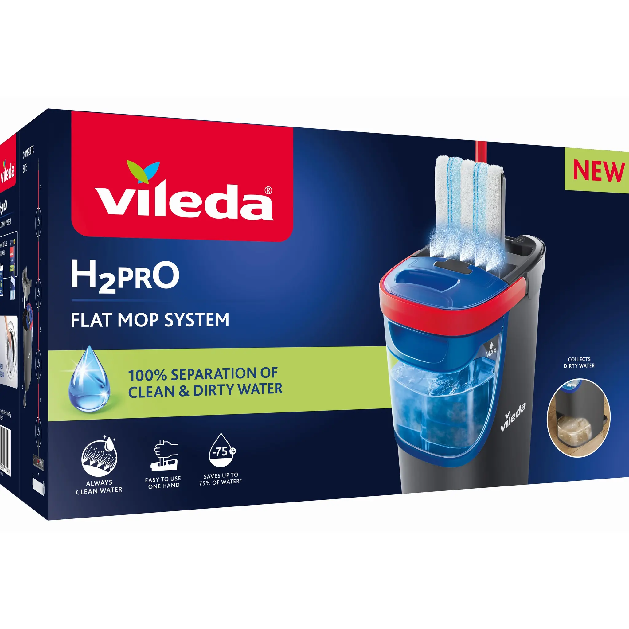 VILEDA Kit h2pro flat system nettoyage innovant