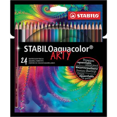 Crayons de couleur design arty, Stabilo (x 24)