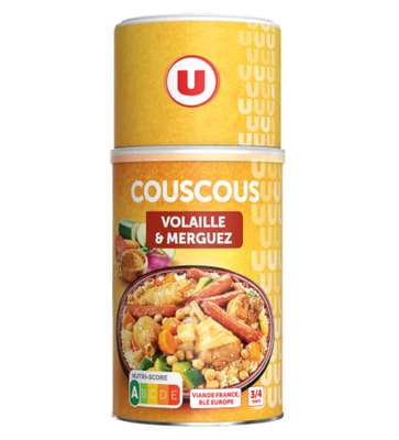 Couscous volaille et merguez, U (980g)