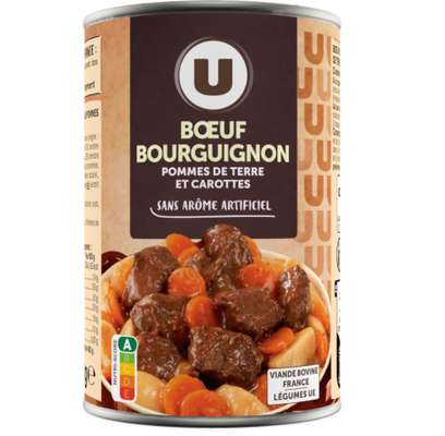 Boeuf bourguignon aux pommes de terre et carottes, U (400 g)