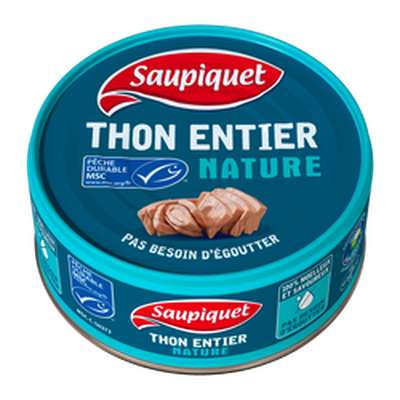 Thon entier MSC nature, Saupiquet (140 g)