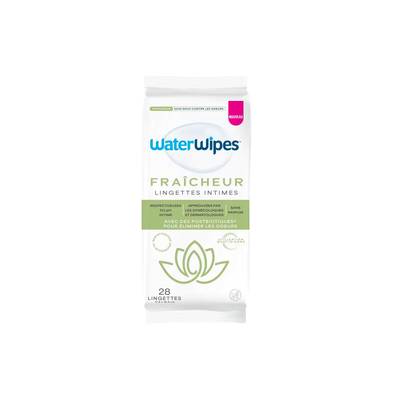 Waterwipes Lingettes intimes Fraîcheur, 28 lingettes