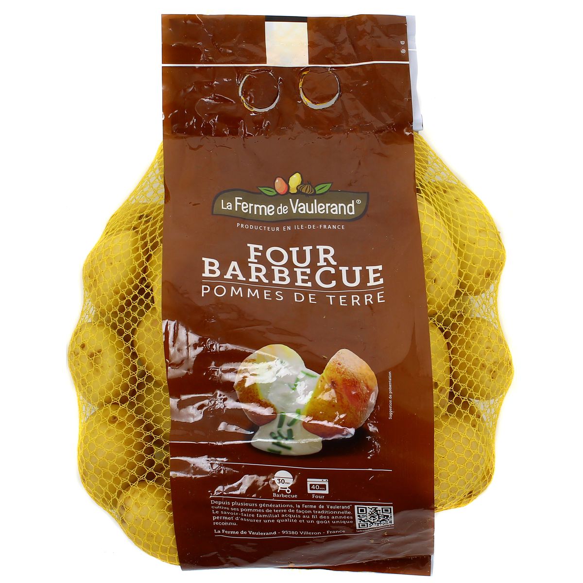 Ferme de Vaulerand Pommes de terre Barbecue, Filet de 2.5kg