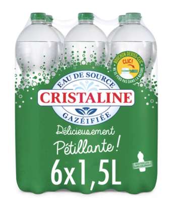 Pack de Cristaline pétillante (6 x 1.5 L)