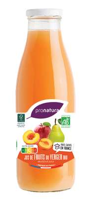 Jus de fruits du verger BIO, Pronatura Gamme Producteurs (75 cl)