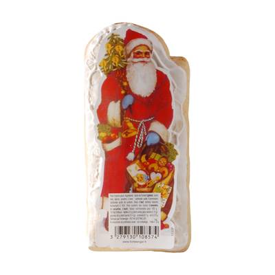 FORTWENGER Père Noël en Pain d'Epices glacé, 75g