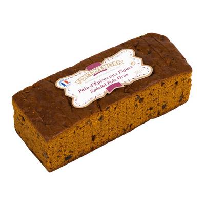FORTWENGER Pain d'épice aux figues Spécial Foie Gras tranché, 300g