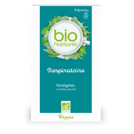 Infusion Respiratoire Eucalyptus Menthe Poivrée Bio NUTRISANTE
