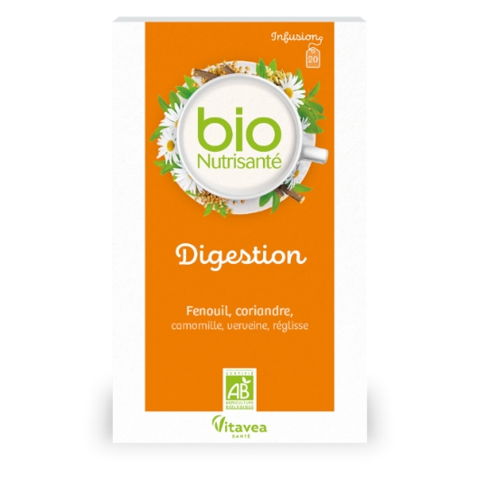 Infusion Digestion Fenouil Anis Badiane Menthe Poivrée Bio NUTRISANTE