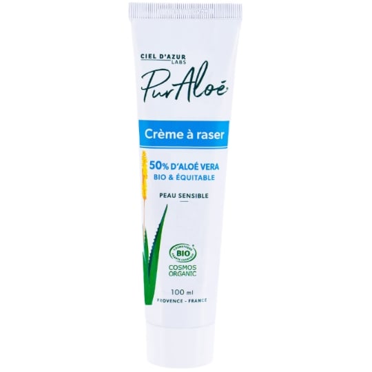 Crème à raser  à l'aloé véra Bio PURALOE