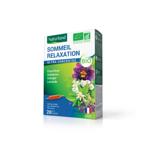 Complément alimentaire Détente Sommeil Relaxation Aubépine Oranger Lavande Passiflore Bio ARKOPHARMA