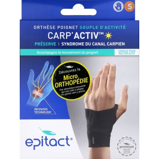 Soin Poignet Droit Limitation des Mouvements Carp'Activ Taille S EPITACT
