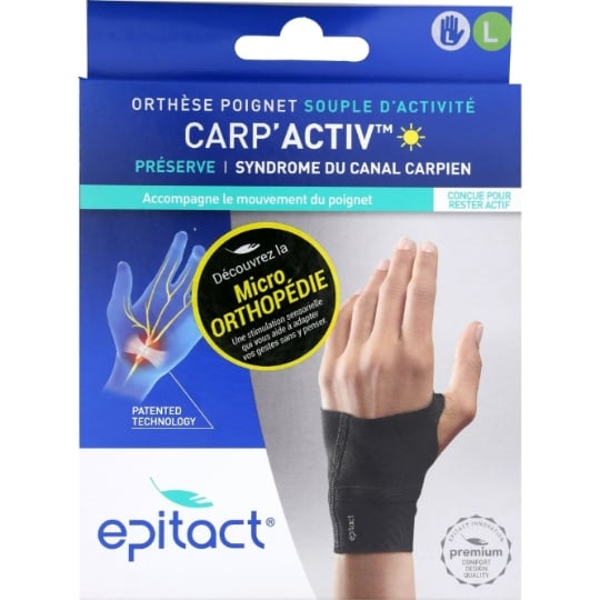 Orthèse Poignet Gauche Taille L Carp'Activ EPITACT