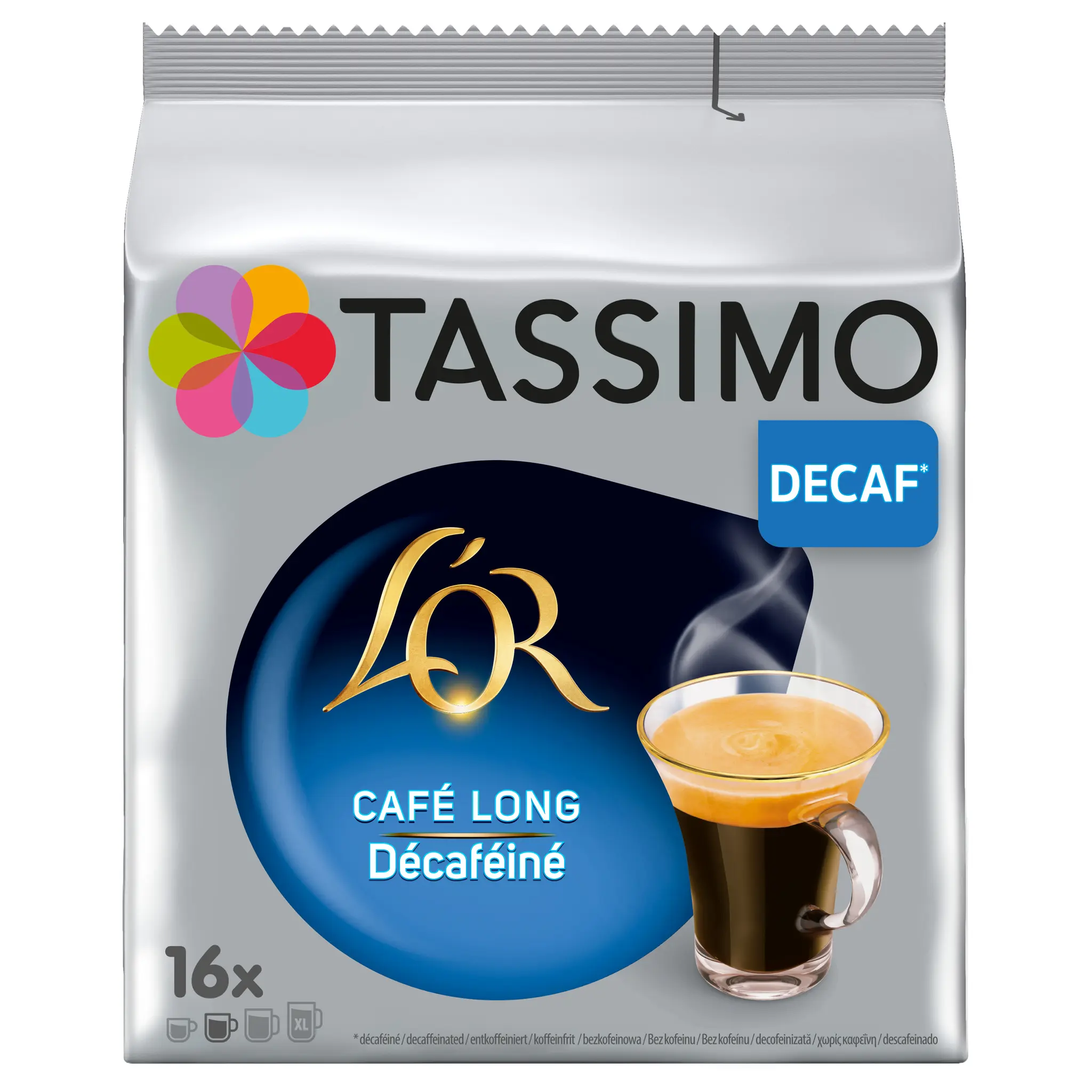 TASSIMO Dosettes de café L'Or café long décaféiné