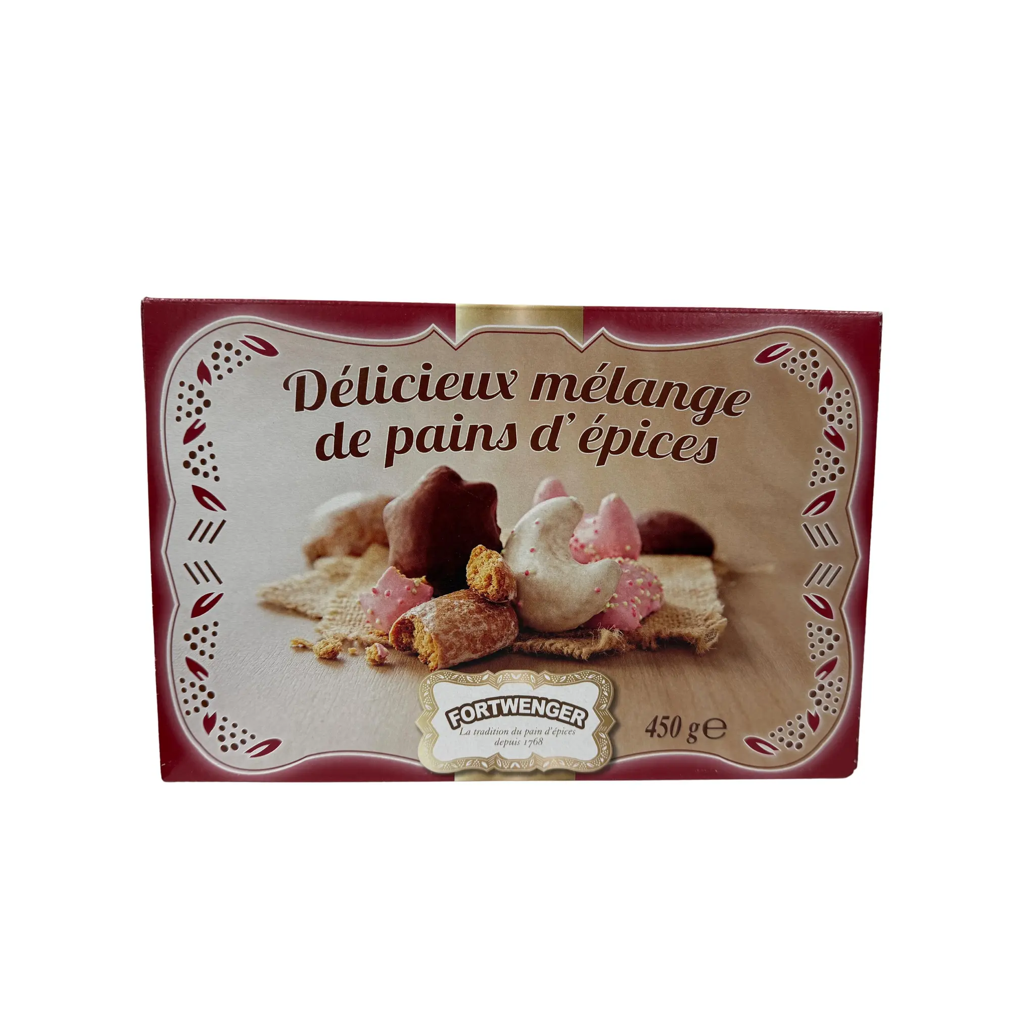 FORTWENGER Assortiment de pains d'épices enrobés de sucre et de chocolat