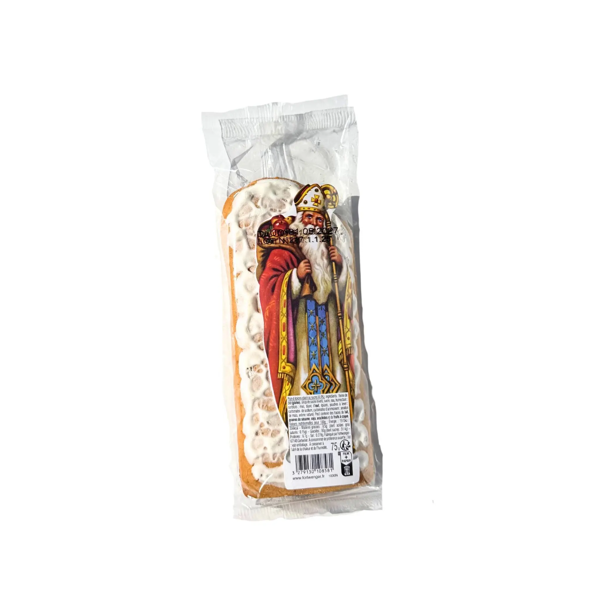 FORTWENGER Saint Nicolas en pain d'épices glacé