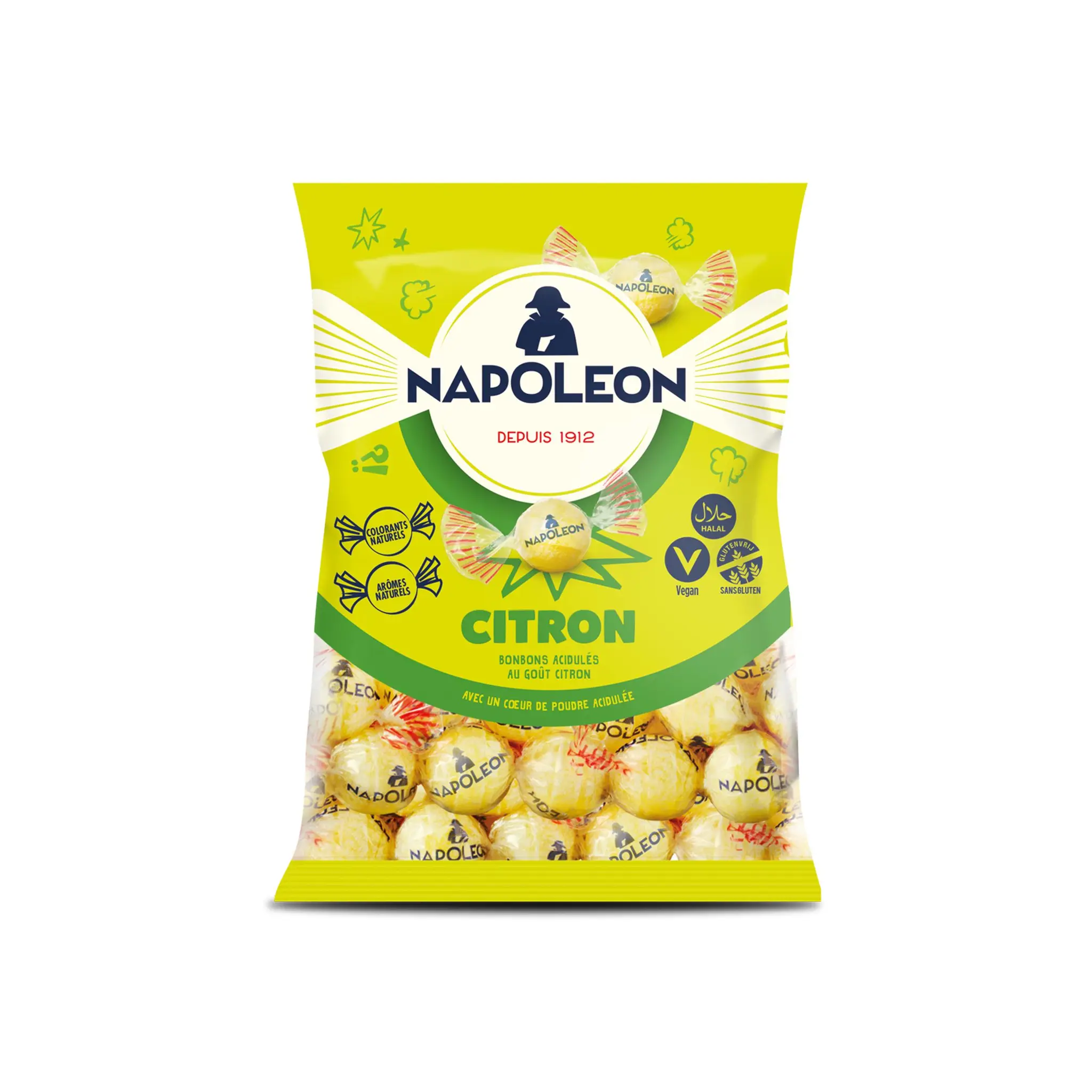 FIZZY Bonbons Napoleon acidulés goût citron