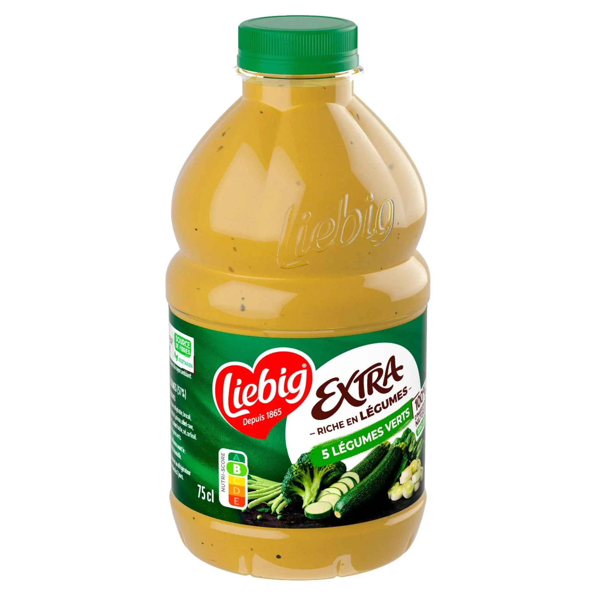 LIEBIG Soupe veloutée liquide aux 5 légumes verts sans conservateur