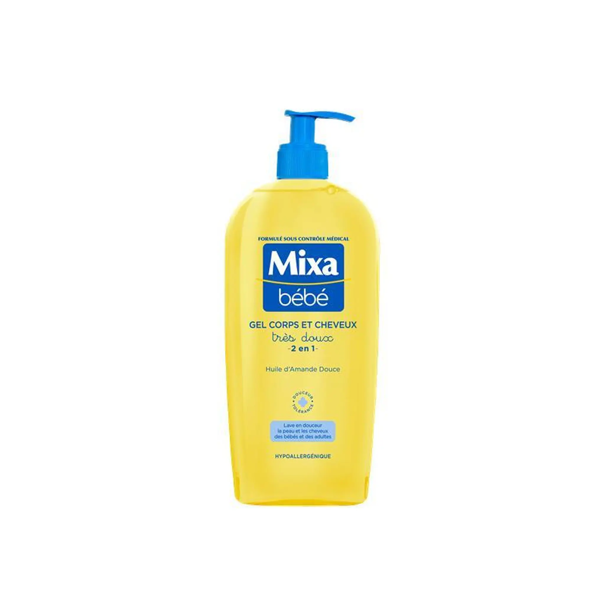 MIXA Gel lavant amande douce corps et cheveux hypoallergénique