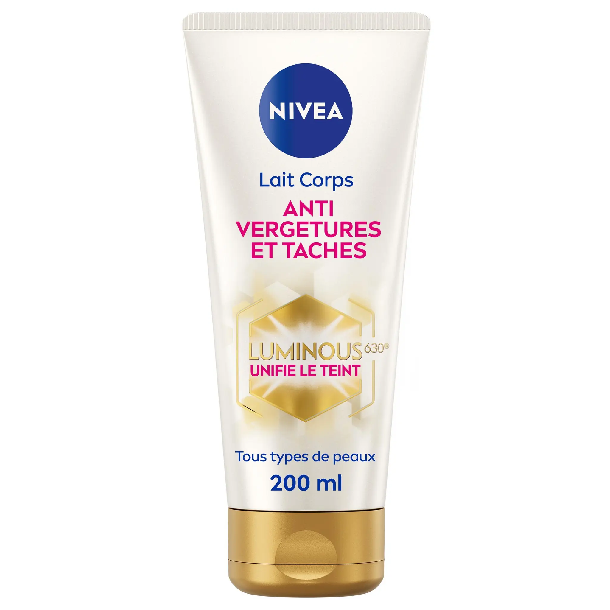 NIVEA Lait corps anti vergetures et tâches luminous 630 tous types de peaux