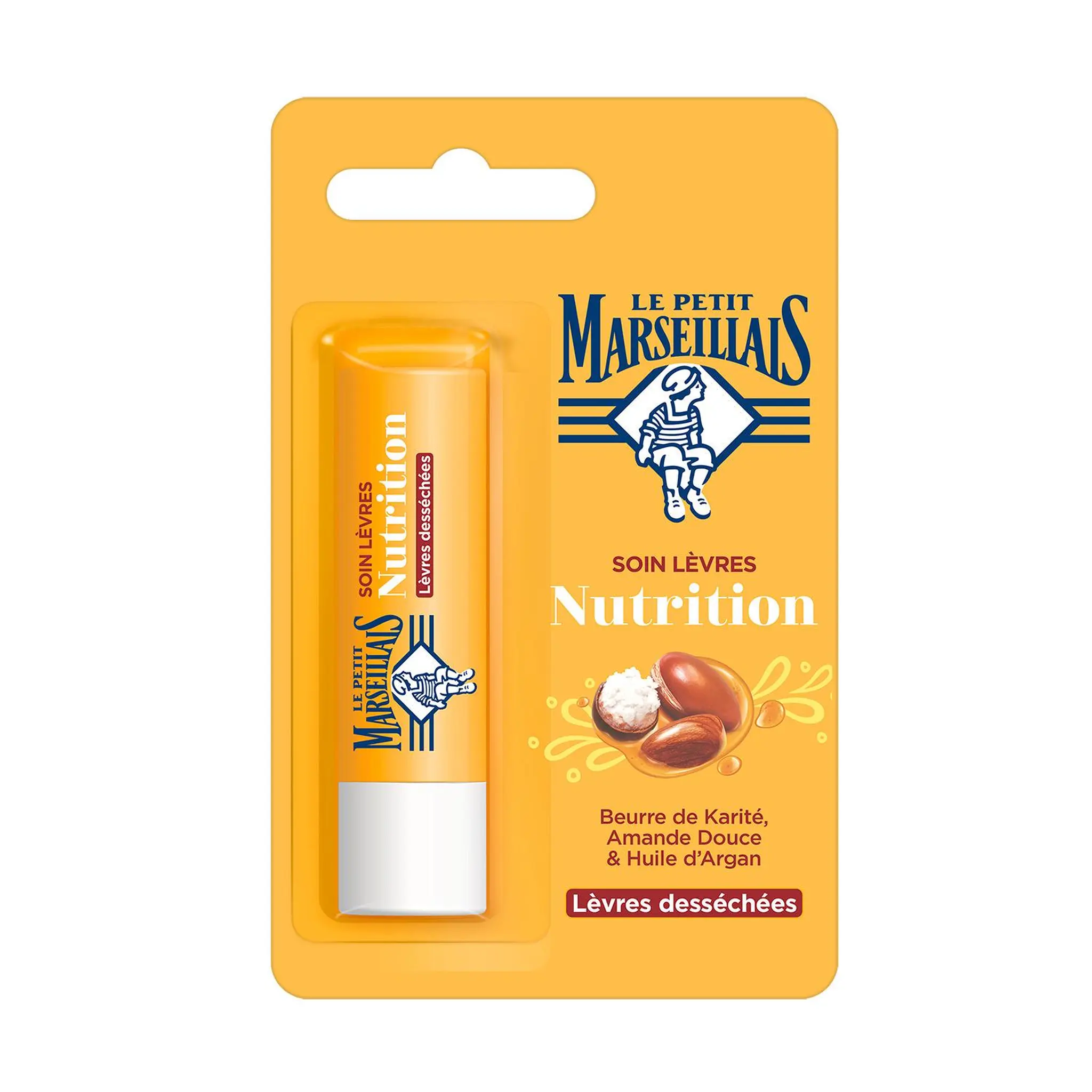 LE PETIT MARSEILLAIS Stick soin des lèvres désséchées karité, amande douce et argan