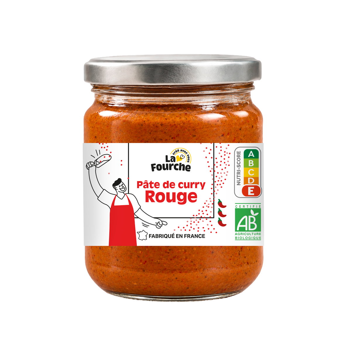 Pâte de curry rouge bio