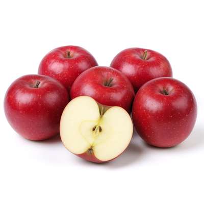 Lot de 6 pommes rouge Akane "nouvelle" BIO du Sud-Ouest - direct producteur (très petit calibre), France