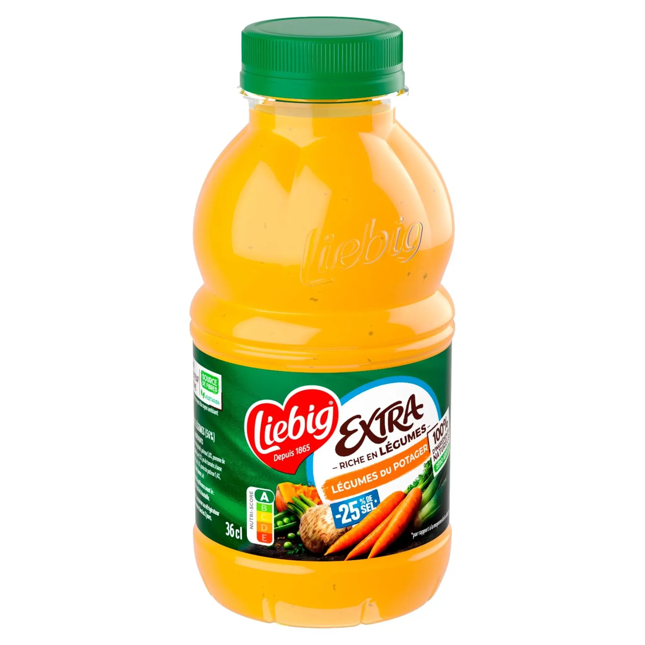 LIEBIG Soupe veloutée liquide bouteille légumes du potager moins 25% de sel