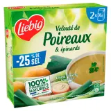 LIEBIG PurSoup' soupe veloutée liquide poireaux & épinards -25% de sel