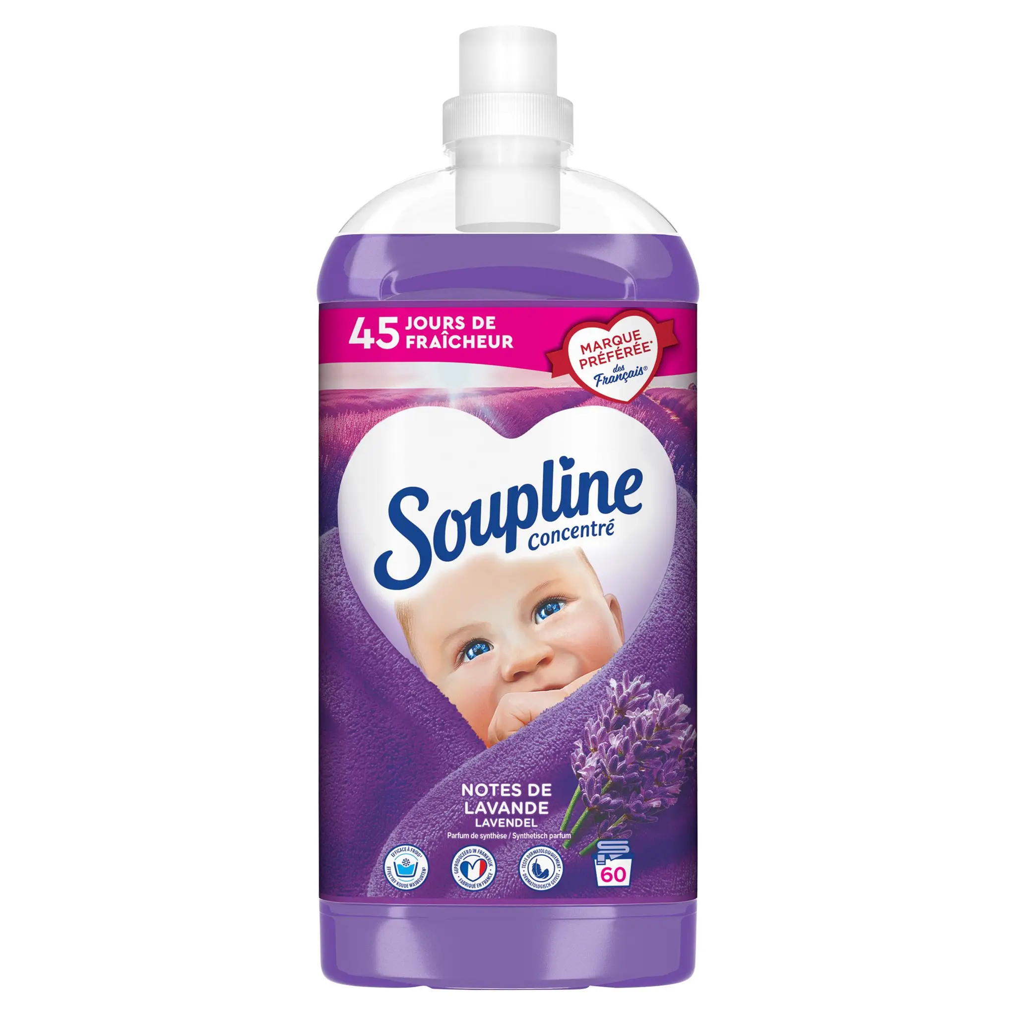 SOUPLINE Adoucissant Base Naturals lavande
