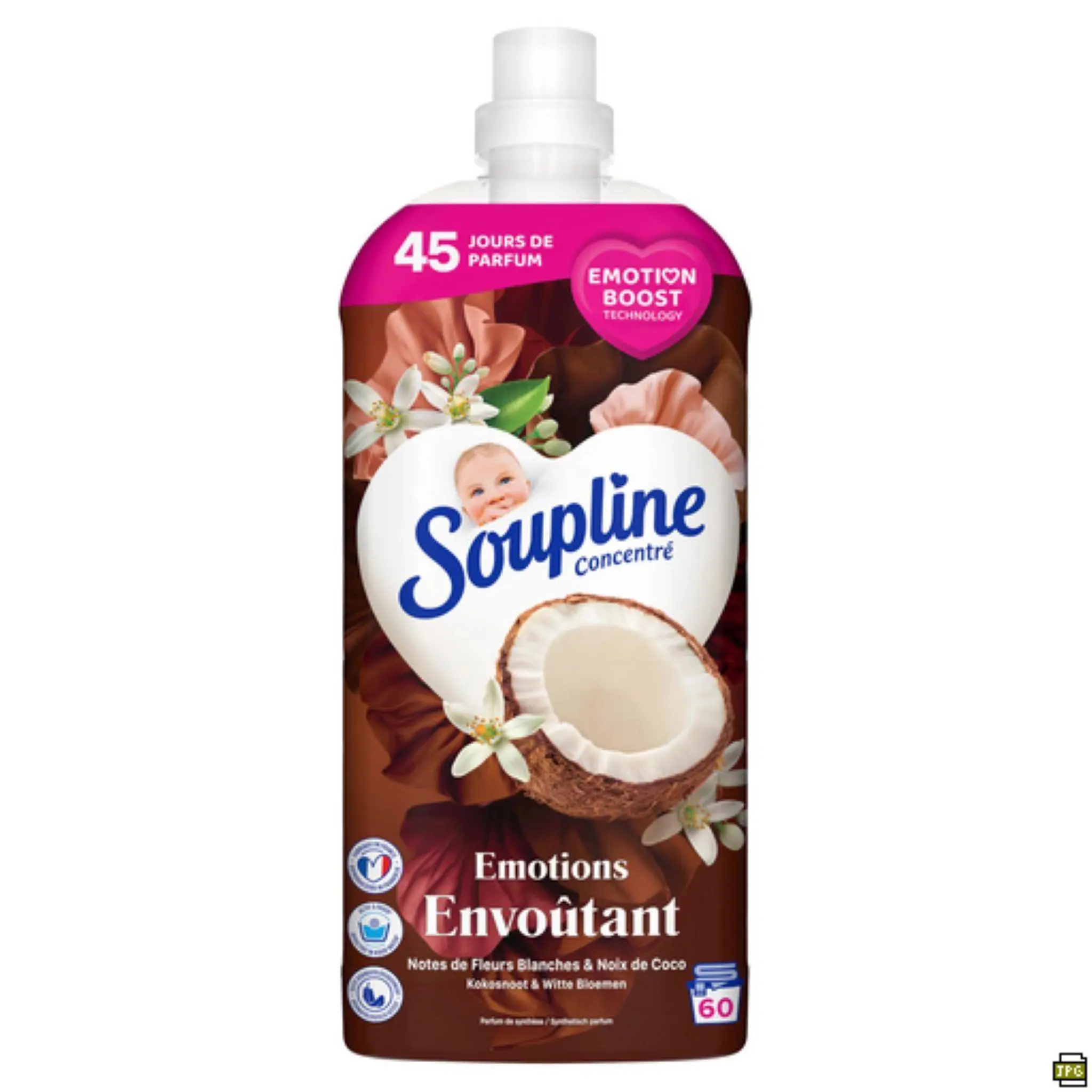 SOUPLINE Adoucissant liquide fresh coconut